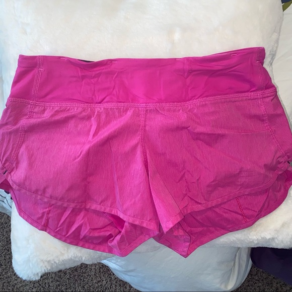 Lululemon Speed Shorts Paris Pink HTF - Picture 2 of 6